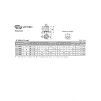 PCC1/8-M6M PISCO MINI PLASTIC PUSH-IN FITTING<BR>1/8" TUBE X M6 MALE CARRRIDGE