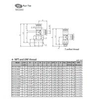 PD1/8-N1MU PISCO MINI PLASTIC PUSH-IN FITTING<BR>1/8" TUBE X 1/8" NPT MALE RUN TEE