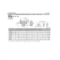 PE1/8M PISCO MINI PLASTIC PUSH-IN FITTING<BR>1/8" TUBE UNION TEE