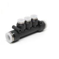 PISCO PLASTIC MANIFOLD PUSH-IN FITTING<BR>3/16