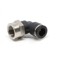 PISCO PLASTIC PUSH-IN FITTING&lt;BR&gt;10MM TUBE X 1/4&quot; BSPT FEMALE ELBOW