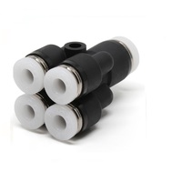 PISCO PLASTIC PUSH-IN FITTING&lt;BR&gt;1/4&quot; TUBE X 5/32&quot; TUBE(4) DBL UNION &quot;Y&quot;