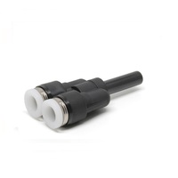 PYJ1/4 PISCO PLASTIC PUSH-IN FITTING<BR>1/4" PLUG-IN X 1/4" TUBE "Y"