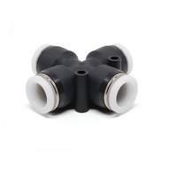 PISCO PLASTIC PUSH-IN FITTING&lt;BR&gt;1/2&quot; TUBE UNION CROSS
