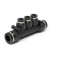 PISCO PLASTIC MANIFOLD PUSH-IN FITTING&lt;BR&gt;10MM TUBE(2) X 6MM TUBE(3) TRIPLE UNION BRANCH