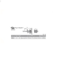 PRJ6-4 PISCO PLASTIC PUSH-IN FITTING<BR>4MM PLUG-IN X 4MM TUBE X 6MM TUBE(4) DBL "Y"