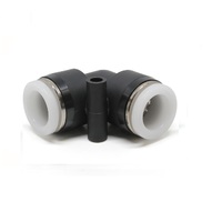 PISCO PLASTIC PUSH-IN FITTING&lt;BR&gt;1/2&quot; TUBE UNION ELBOW