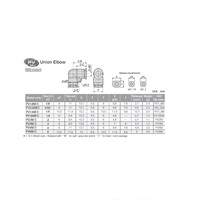 PV1/8M PISCO MINI PLASTIC PUSH-IN FITTING<BR>1/8" TUBE UNION ELBOW