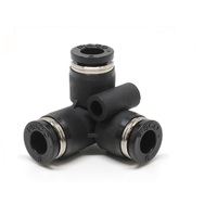 PVU10 PISCO PLASTIC PUSH-IN FITTING<BR>10MM TUBE UNION TRIPOD ELBOW