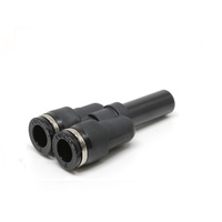 PISCO PLASTIC PUSH-IN FITTING&lt;BR&gt;10MM PLUG-IN X 8MM TUBE &quot;Y&quot;