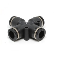 PZC1/8-3M PISCO MINI PLASTIC PUSH-IN FITTING<BR>1/8" TUBE X 3MM TUBE(3) UNION CROSS