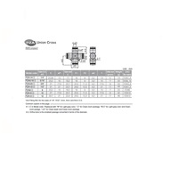 PZA8 PISCO PLASTIC PUSH-IN FITTING<BR>8MM TUBE UNION CROSS