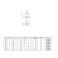 R412005270 NUMATICS/AVENTICS MINI PLASTIC PUSH-IN FITTING<BR>4MM TUBE X M6 MALE (OVAL)