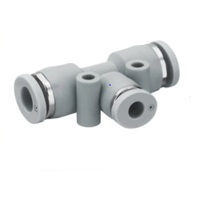 R432000167 NUMATICS/AVENTICS PLASTIC PUSH-IN FITTING<BR>1/4" TUBE UNION TEE (OVAL)