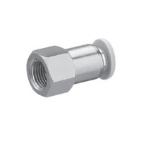 R432000027 NUMATICS/AVENTICS PLASTIC PUSH-IN FITTING<BR>5/16" TUBE X 3/8" NPT FEMALE (OVAL)