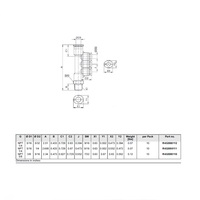 R432000111 NUMATICS/AVENTICS PLASTIC PUSH-IN FITTING<BR>1/4" NPT MALE X 5/16" TUBE X 1/4" TUBE(3) TRIPLE BRANCH TEE (OVAL)