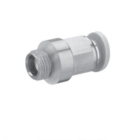 R432000128 NUMATICS/AVENTICS PLASTIC PUSH-IN FITTING<BR>1/4" TUBE X 1/8" NPT MALE (OVAL)