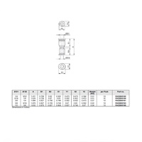 R432000164 NUMATICS/AVENTICS PLASTIC PUSH-IN FITTING<BR>5/16" TUBE X 1/4" TUBE UNION REDUCER (OVAL)