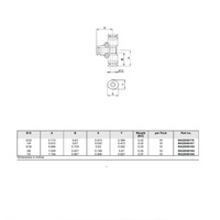 R432000167 NUMATICS/AVENTICS PLASTIC PUSH-IN FITTING<BR>1/4" TUBE UNION TEE (OVAL)