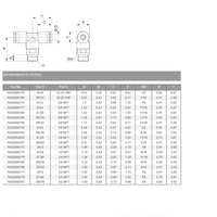 R432000173 NUMATICS/AVENTICS PLASTIC PUSH-IN FITTING<BR>1/2" TUBE X 3/8" NPT MALE BRANCH TEE (OVAL)