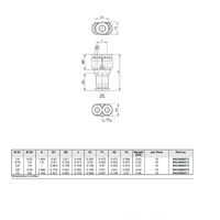 R432000274 NUMATICS/AVENTICS PLASTIC PUSH-IN FITTING<BR>3/8" TUBE X 1/4" TUBE(2) UNION "Y" (OVAL)