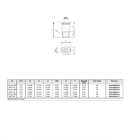 R432000331 NUMATICS/AVENTICS PLASTIC PUSH-IN FITTING<BR>5/32" TUBE X 1/8" UNIV MALE (INNER HEX) (OVAL)