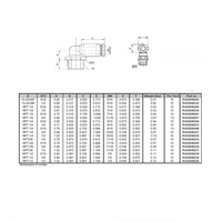 R432002637 NUMATICS/AVENTICS PLASTIC PUSH-IN FITTING<BR>3/8" TUBE X 1/8" UNIV MALE ELBOW (OVAL)