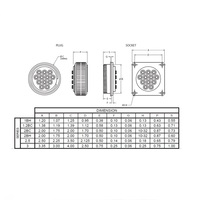 2BC-4S-25 TWINTEC CONNECTOR<BR>4 LINES 1/4" TUBE SOCKET