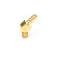 MEM-CO BRASS FITTING&lt;BR&gt;1/16&quot; NPT MALE X 3/16&quot; BARB 45DEG ELBOW