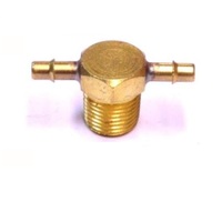 MEM-CO BRASS FITTING&lt;BR&gt;1/8&quot; NPT MALE X 1/8&quot; BARB TEE
