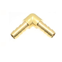 L2 MEM-CO BRASS FITTING<BR>.078" BARB UNION ELBOW