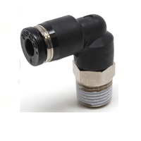 PISCO PLASTIC PUSH-IN FITTING&lt;BR&gt;10MM TUBE X 1/8&quot; BSPT MALE ELBOW