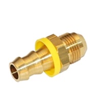 PATRIOT BRASS FITTING&lt;BR&gt;3/4&quot; BARB X 3/4&quot; 37DEG JIC MALE