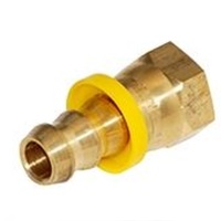 PATRIOT BRASS FITTING&lt;BR&gt;5/8&quot; BARB X 5/8&quot; 37DEG JIC FEMALE