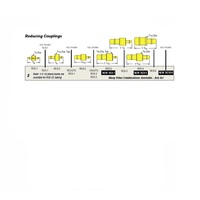 RC3 1/2-3 MEM-CO BRASS FITTING<BR>5/32" BARB X 1/8" BARB REDUCING COUPLING