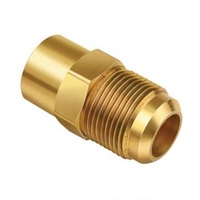 ANDERSON BRASS FITTING&lt;BR&gt;1/2&quot; 37DEG JIC MALE 1/2&quot; SOLDER