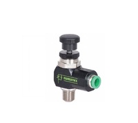 0FPTN4 NUMATICS/AVENTICS FLOW CONTROL<BR>1/8" TUBE X 10/32" UNF MALE METER OUT, KNOB ADJ