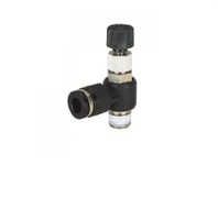 JPC12-03 PISCO PLASTIC FLOW CONTROL<BR>12MM TUBE X 3/8" BSPT MALE, KNOB ADJ