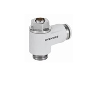 NUMATICS/AVENTICS FLOW CONTROL&lt;BR&gt;10MM TUBE X 1/4&quot; G MALE, METER OUT, SCREW ADJ