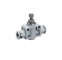 NUMATICS/AVENTICS PLASTIC FLOW CONTROL&lt;BR&gt;5/32&quot; TUBE INLINE, KNOB ADJ (OVAL)