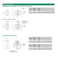 2FC2B NUMATICS/AVENTICS FLOW CONTROL<BR>1/4" NPT FEMALE INLINE BP, SCREW ADJ