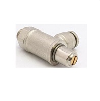 INB135C-104-020 NUMATICS/AVENTICS NP BRASS FLOW CONTROL<BR>1/4" TUBE X 1/8" NPT MALE METER OUT, SCREW ADJ