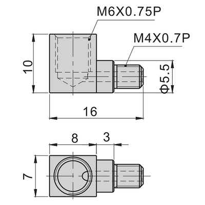 AIRTAC LINEAR RAIL PARTS<br>BEARING GREASE ELBOW NIPPLE M4 TO M6, FOR BEARING SERIES 15