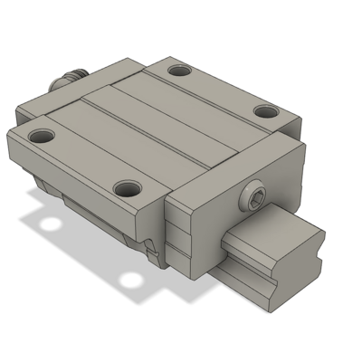 AIRTAC LOW PROFILE RAIL ASSEMBLY&lt;br&gt;LSD 25MM, BOTTOM MOUNT FLANGE, NORMAL BODY, RAIL L = 1000MM, STANDARD PRELOAD, HIGH ACCURACY, QTY: 1 BLOCK
