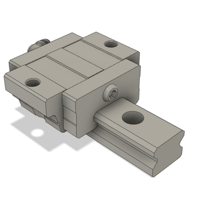 AIRTAC LOW PROFILE RAIL ASSEMBLY&lt;br&gt;LSD 25MM, BOTTOM MOUNT FLANGE, SHORT BODY, RAIL L = 1000MM, STANDARD PRELOAD, HIGH ACCURACY, QTY: 1 BLOCK