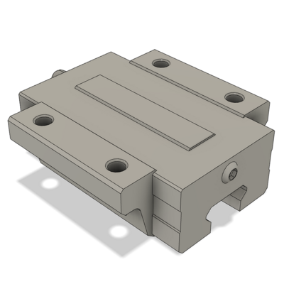 AIRTAC LOW PROFILE RAIL BEARING<br>LSD 15MM SERIES, HIGH ACCURACY WITH LIGHT PRELOAD (B), TOP MOUNTING FLANGE - NORMAL BODY