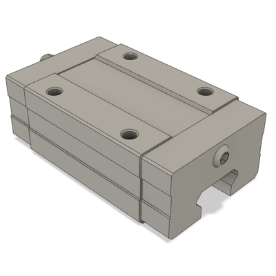 LSD15BK-HN-H-B-M4 AIRTAC LOW PROFILE RAIL BEARING<br>LSD 15MM SERIES, HIGH ACCURACY WITH LIGHT PRELOAD (B), SQUARE MOUNT - NORMAL BODY