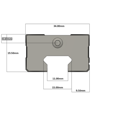LSD15BK-HN-H-D-M4 AIRTAC LOW PROFILE RAIL BEARING<br>LSD 15MM SERIES, HIGH ACCURACY WITH NO PRELOAD (D) STANDARD, SQUARE MOUNT - NORMAL BODY