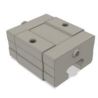 AIRTAC LOW PROFILE RAIL BEARING<br>LSD 15MM SERIES, HIGH ACCURACY WITH LIGHT PRELOAD (B), SQUARE MOUNT - SHORT BODY
