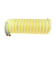 N516Y-N516N-25B COILHOSE COIL<BR>NYLON 2 TUBES 516" ID 16' WL YELLOW/NATURAL W/1/4" FITTINGS